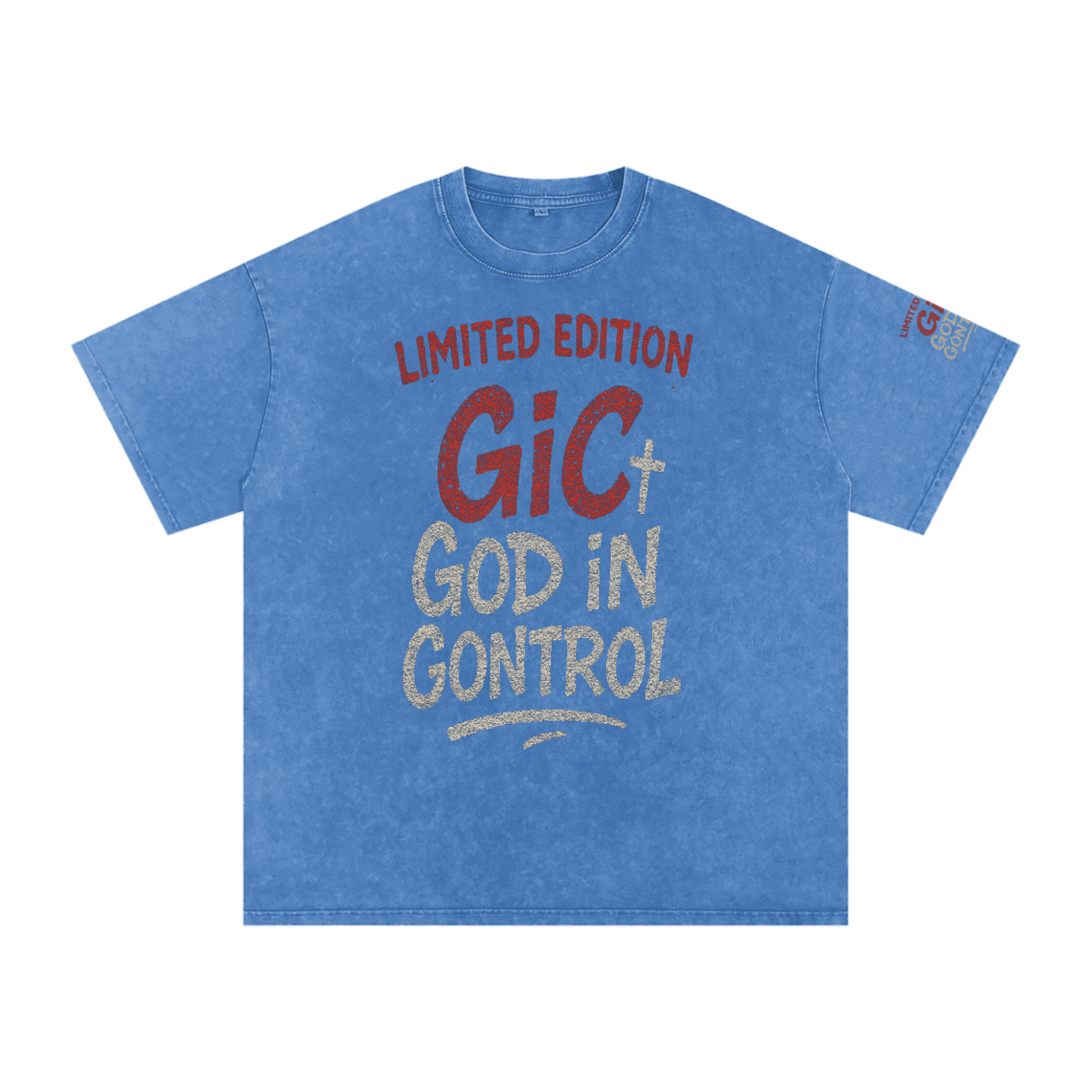 Snow Washed Oversized Cotton T-Shirt