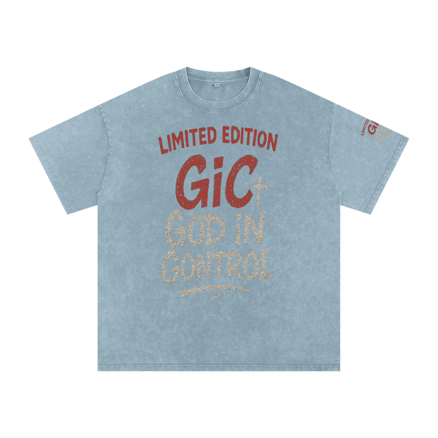 Snow Washed Oversized Cotton T-Shirt