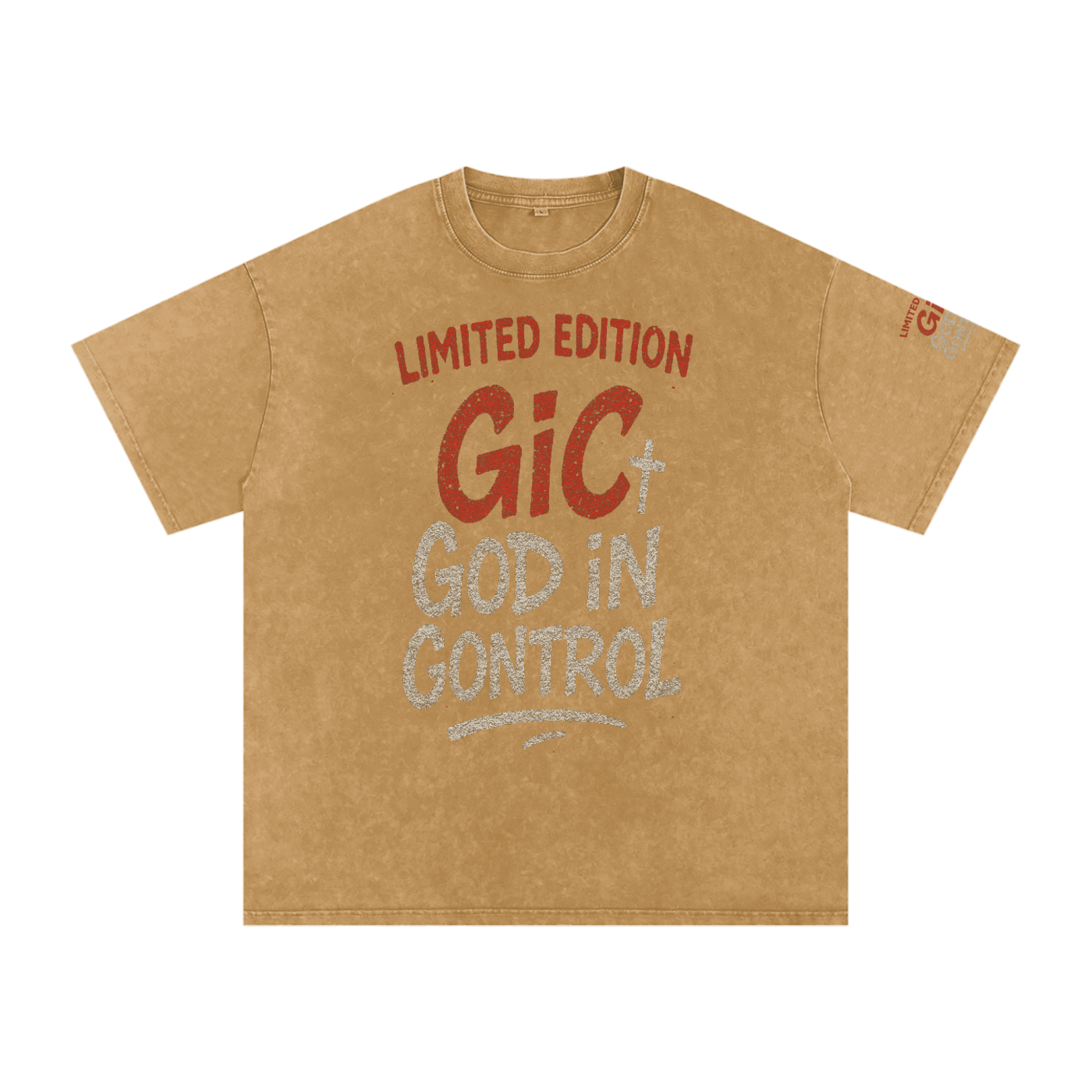 Snow Washed Oversized Cotton T-Shirt