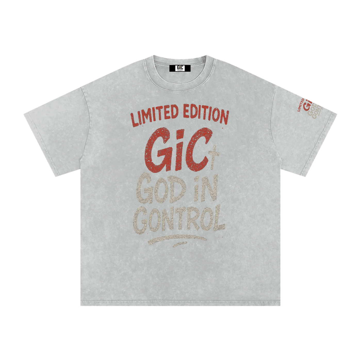 Snow Washed Oversized Cotton T-Shirt