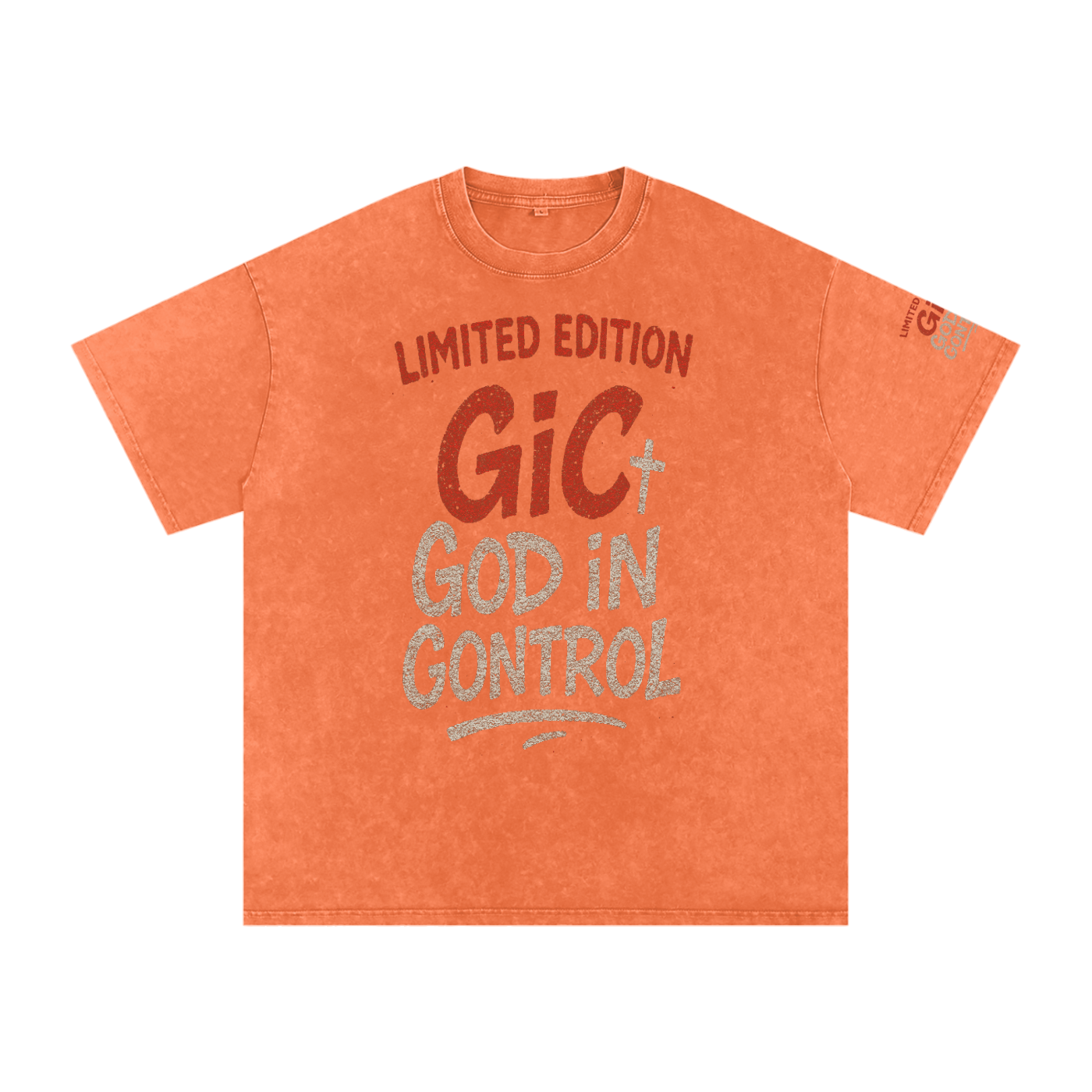 Snow Washed Oversized Cotton T-Shirt