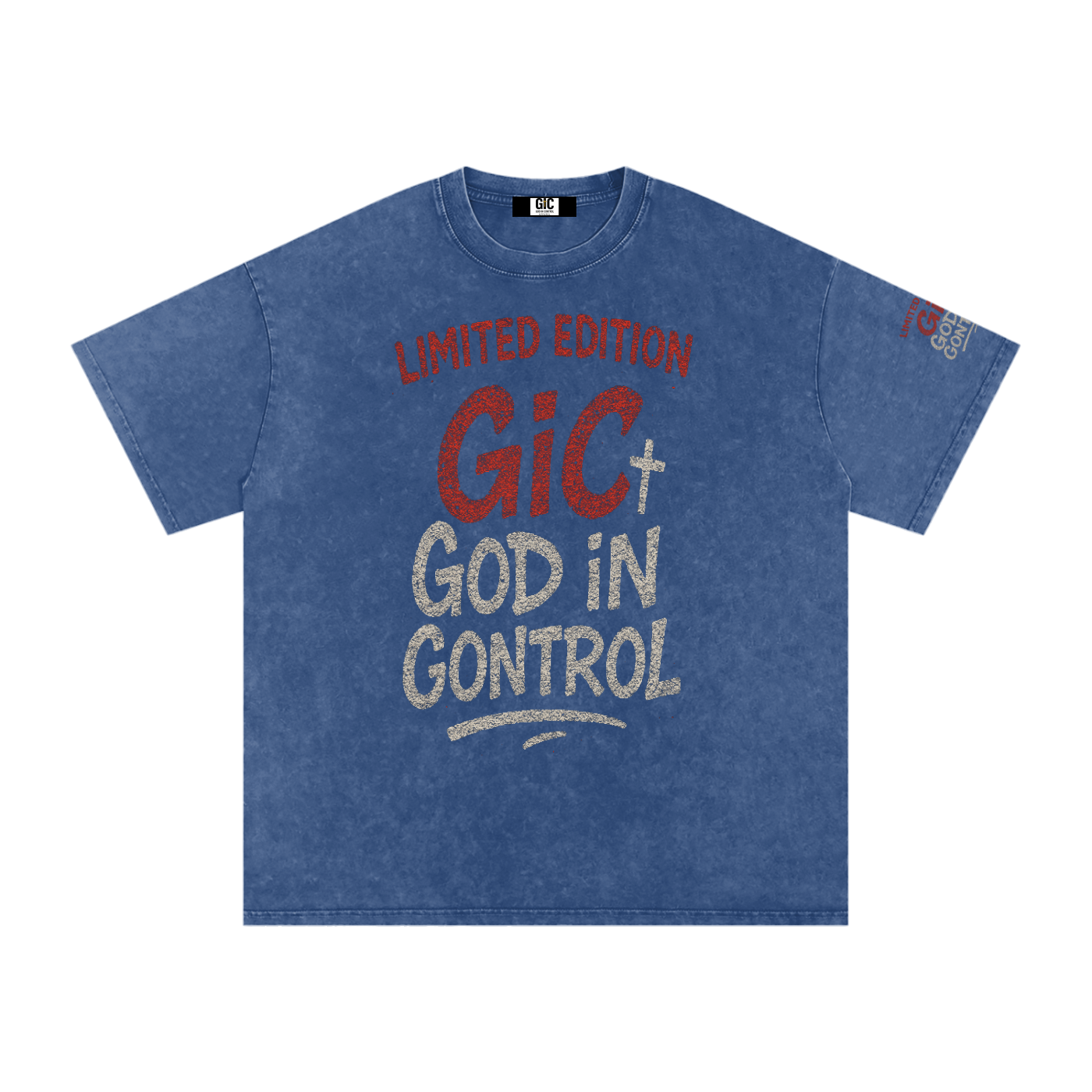 Snow Washed Oversized Cotton T-Shirt